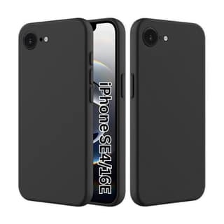 V3Deals Silicone Back Cover Compatible for iPhone SE4/16E, Scratch-Resistant, Anti-Fingerprint, Raised Screen Edge Protection 1.2mm