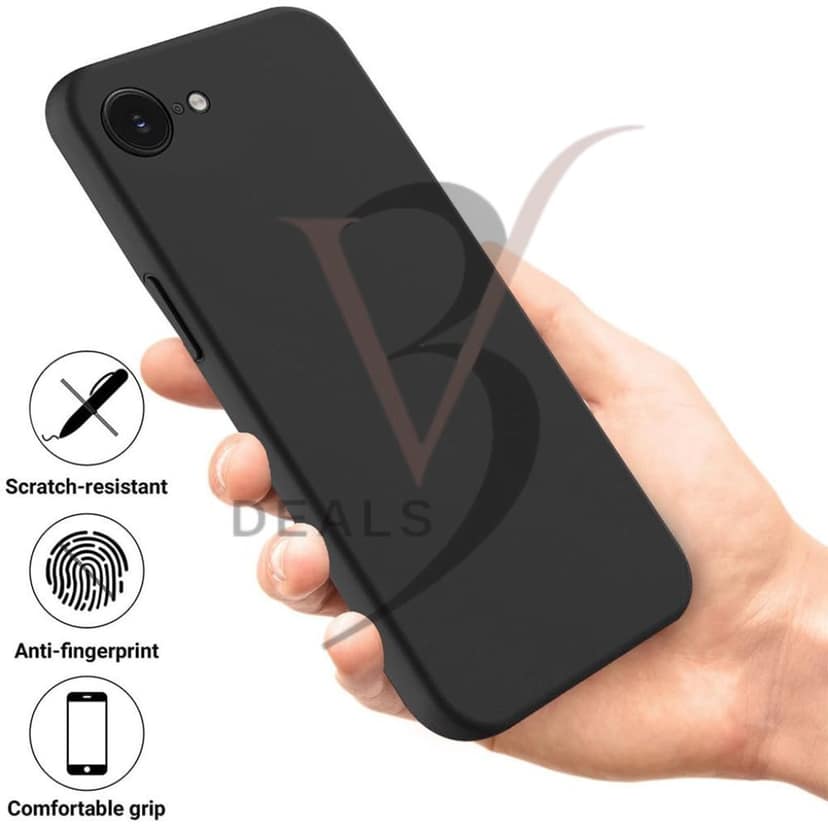 V3Deals Silicone Back Cover Compatible for iPhone SE4/16E, Scratch-Resistant, Anti-Fingerprint, Raised Screen Edge Protection 1.2mm view 3