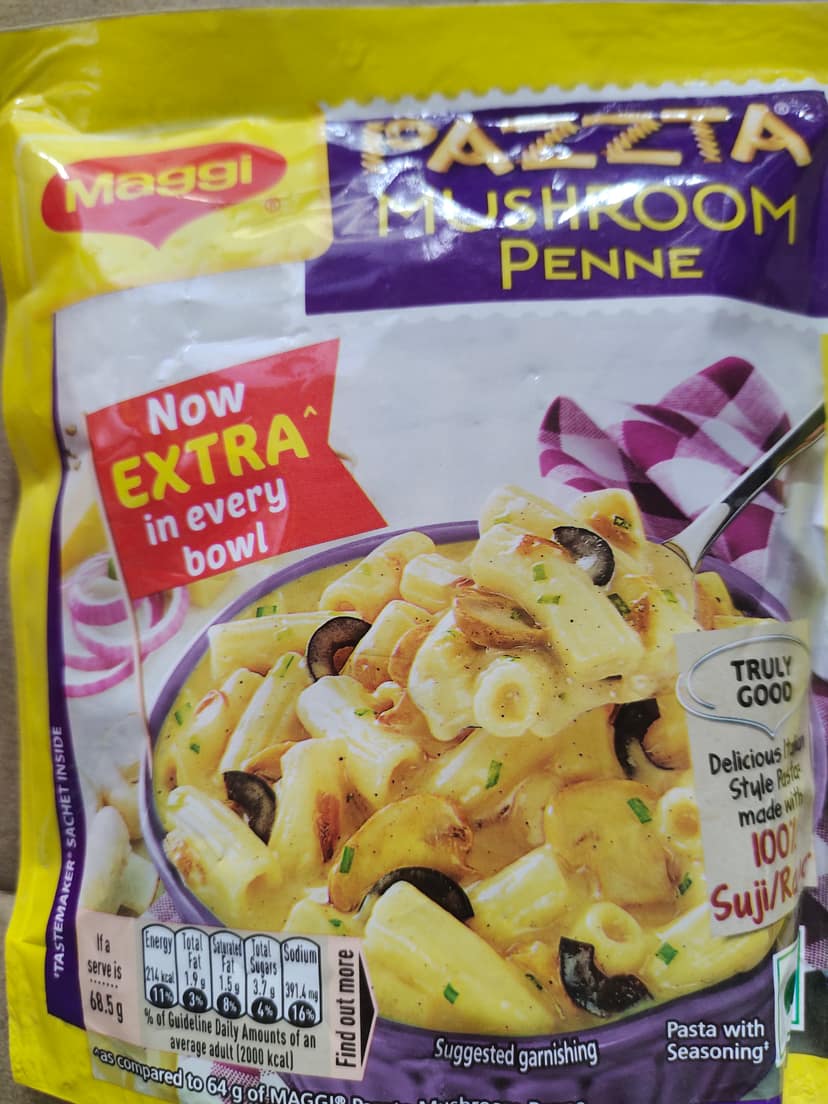 MAGGI Pazzta mushroom penne Pouch