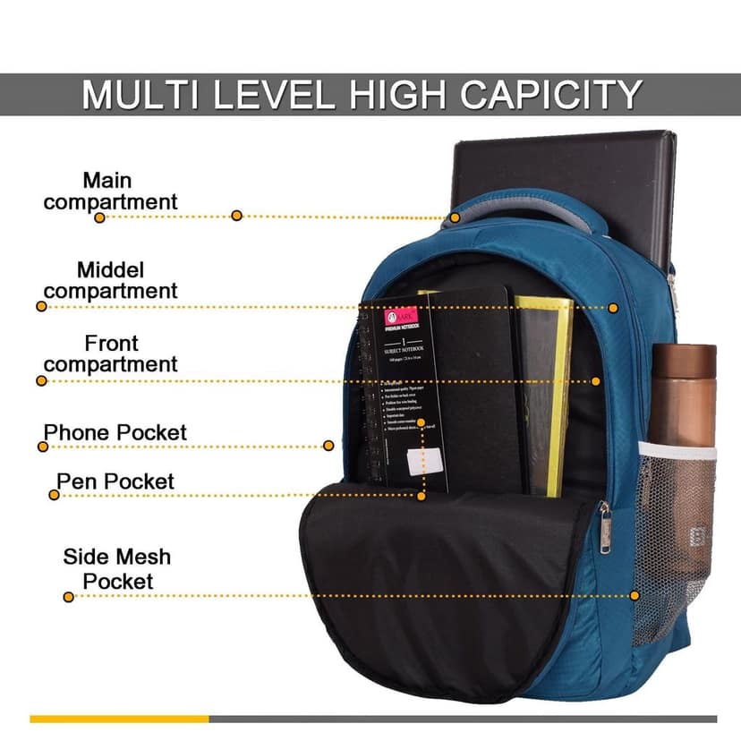 RIGHT CHOICE Large 45L Laptop Backpack Daily use Unisex office/school/college Laptop Backpack view 10