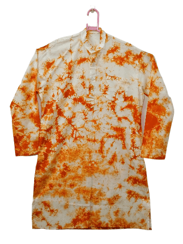Handblockprinted Cotton Kurta for Men view 3