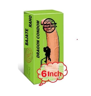 bajate raho Silicone Dragon Condom 8 Inch for Men Skin Friendly Durable and Reusable Extra Large