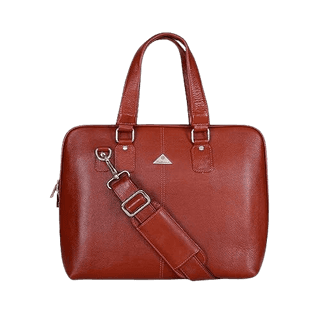 LEATHERMAN LEATHER LAPTOP BAG-1011 TAN