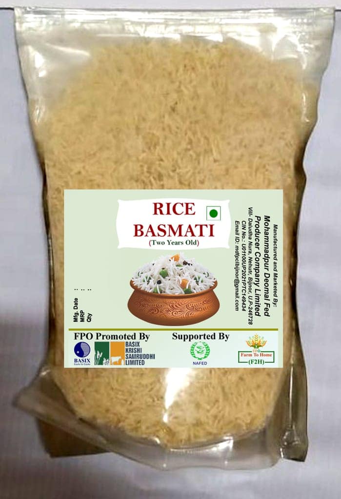 Basmati Rice, suitable for daily cooking, 1 kg (pack of 2)