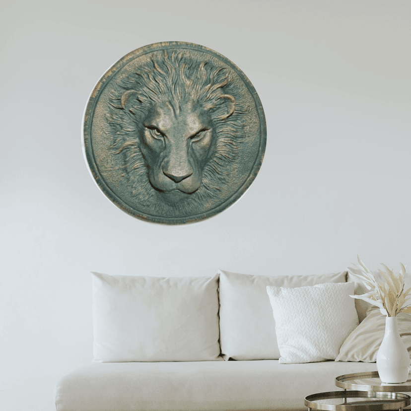 Surreal Lion Face Wall Decor