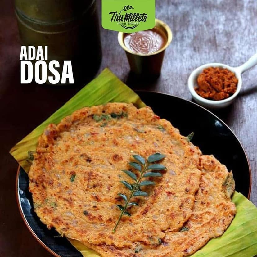 Trumillets | Healthy Millet Diet Breakfast | High Protein Adai Dosa Mix - 250g view 7