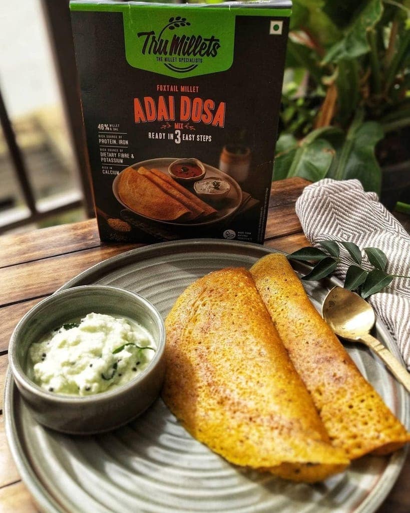 Trumillets | Healthy Millet Diet Breakfast | High Protein Adai Dosa Mix - 250g view 8