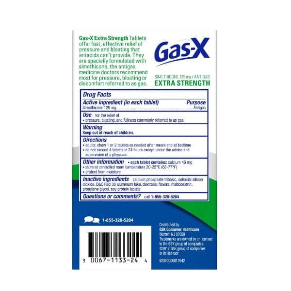 Gas X Antigas Extra Strength 125 mg 72 Softgels view 2