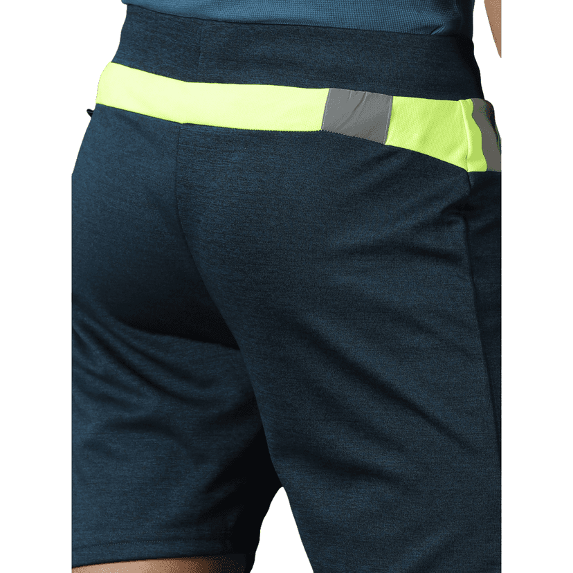 DOMIN8 Men's Elasticated cut & sew training shorts with zipper pocket view 6
