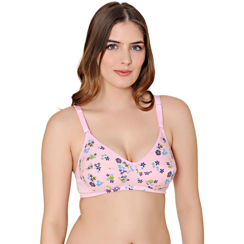 Bodycare cotton wirefree adjustable straps comfortable non padded Bra-1584CO