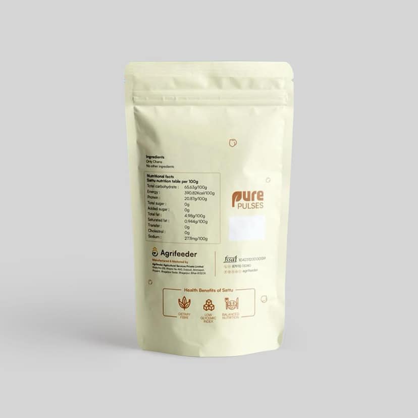 Agrifeeder Chana Sattu - 500gm Pouch view 2