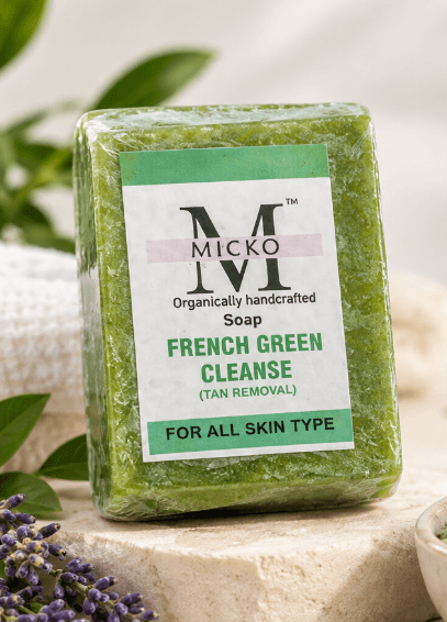 Homemade French Green Clay Herbal Soap for Gentle Cleansing and Skin Care