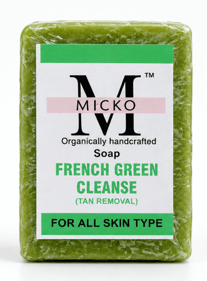 Homemade French Green Clay Herbal Soap for Gentle Cleansing and Skin Care view 3