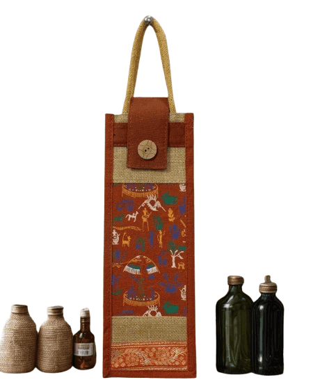 Jute Water Bottle cover view 3