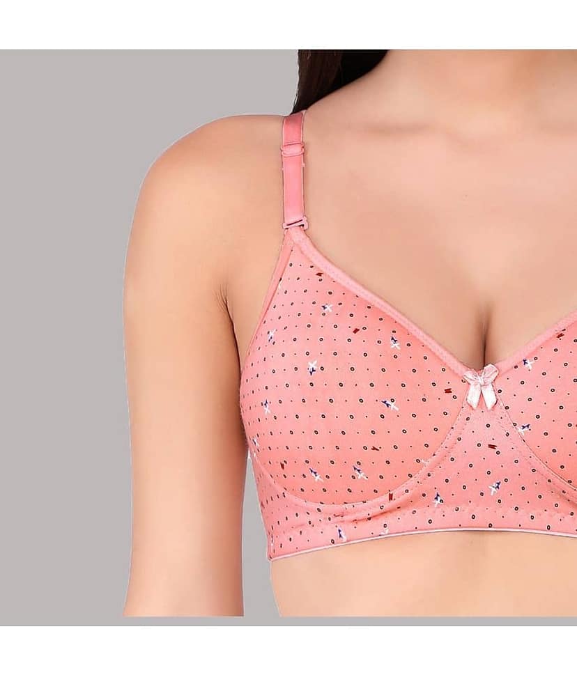Tkeshto Pack of 3 Cotton Lightly Padded Women's Everyday Bra ( Multicolor ) view 2