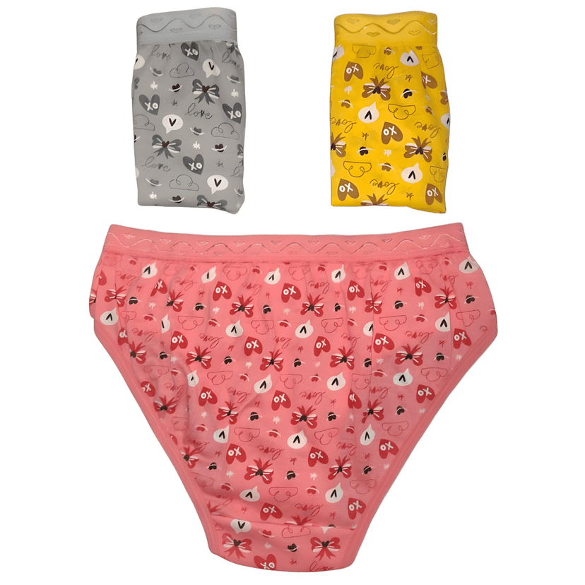 Maxolity® Women Panty Combo Hipster Innerwear Soft Stretchable Panties multicolour,panties for women & Girl Cotton pack of 3 view 2