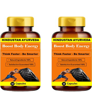 Hindustan Herbal BOOST BODY ENERGY 60 no.s Vitamins Capsule Pack of 2