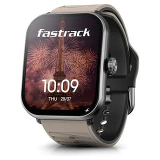 Fastrack MYND - 4.9 cm AMOLED Display, Offline Voice Commands, AI Watchface, AI Chat, BT Calling IP68 Smartwatch