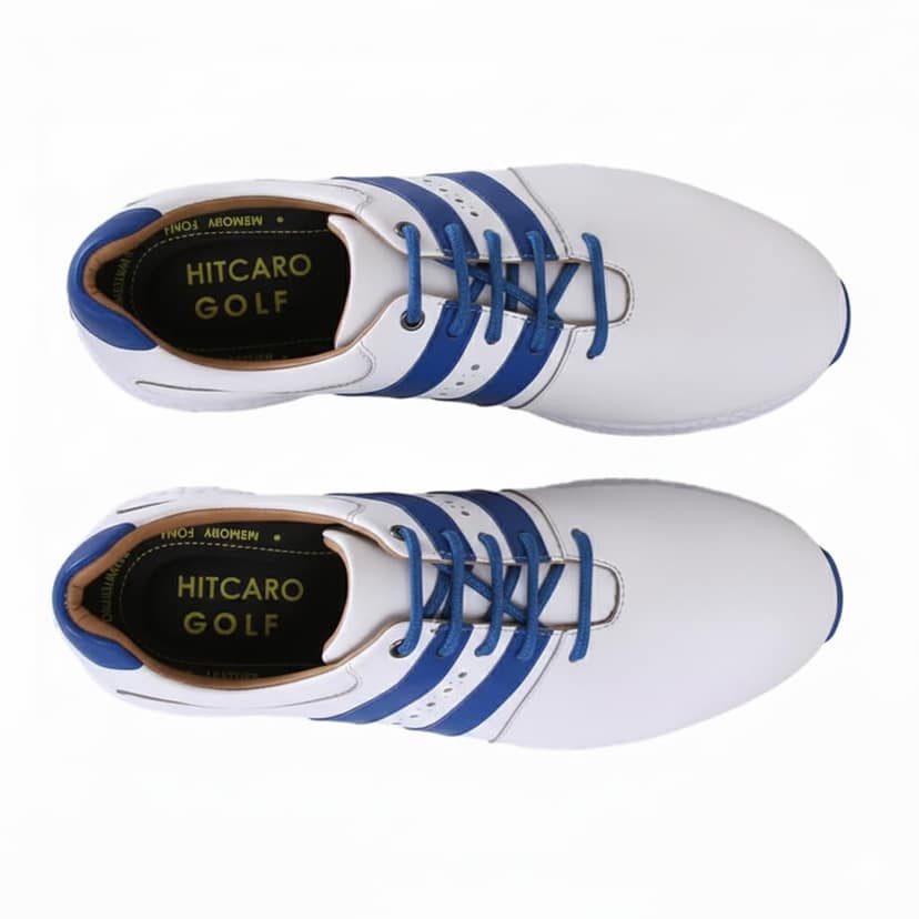 HITCARO Men Proffessional Leather Golf Shoes | Lace-Up | Phylon Sole |Waterproof | Comfortable | Breathable | Sports Shoes view 2