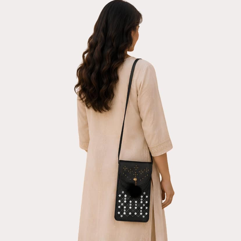 Midnight Charm Tassel Sling Bag view 2