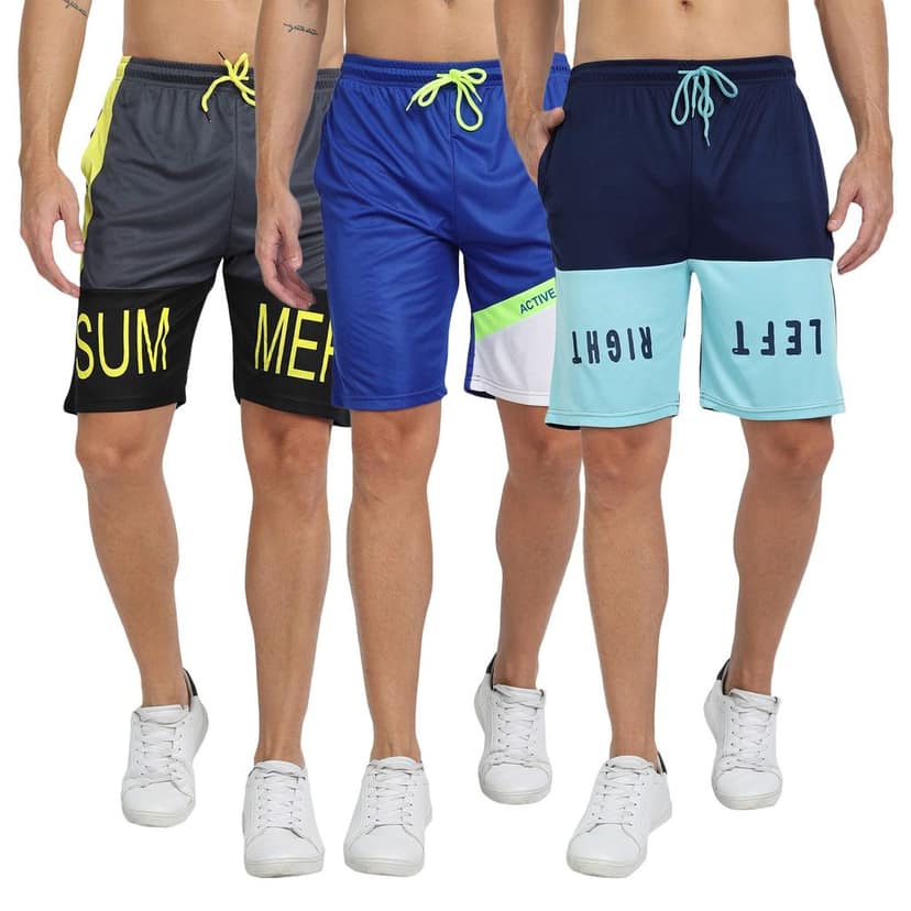 FTX Men Cut & Sew Printed Shorts