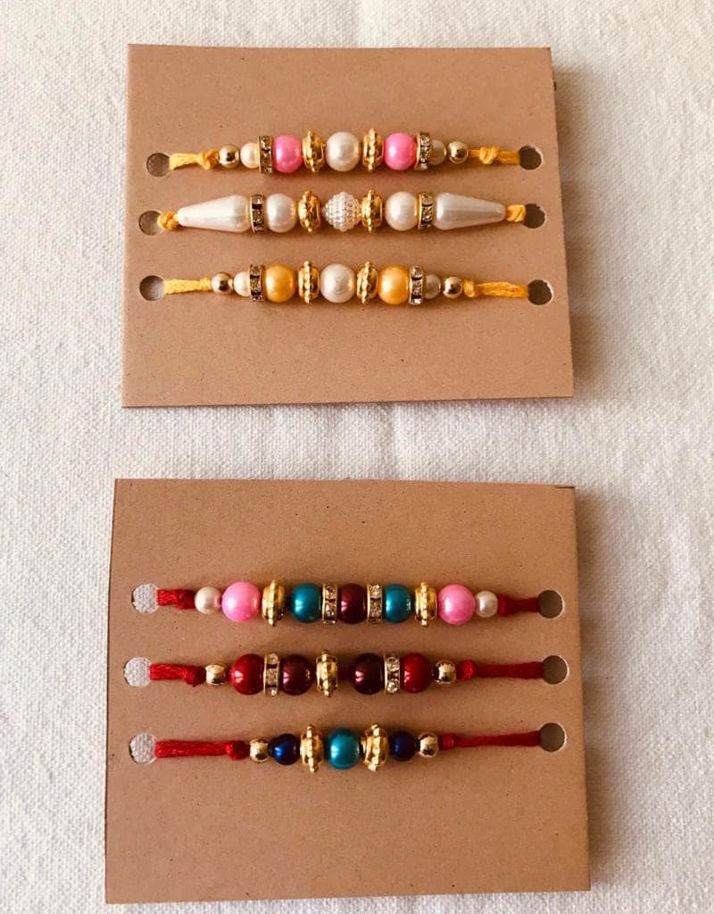 The brown box Rakhi Making Material or Rakhi Making kit DIY Kit Craft Kit Art and Craft Kit view 3
