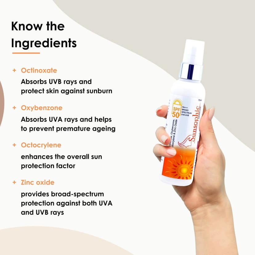 Sunsophic Spf 50 Sunscreen Lotion view 4