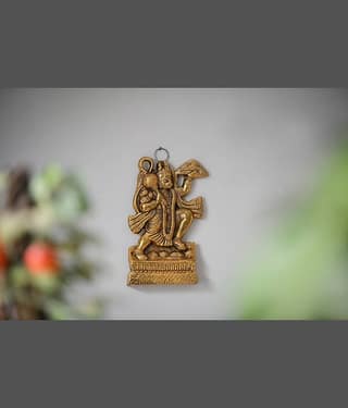 Fashion Bizz Pawan Sut Hanuman Ji Wall Decor - 15 cm
