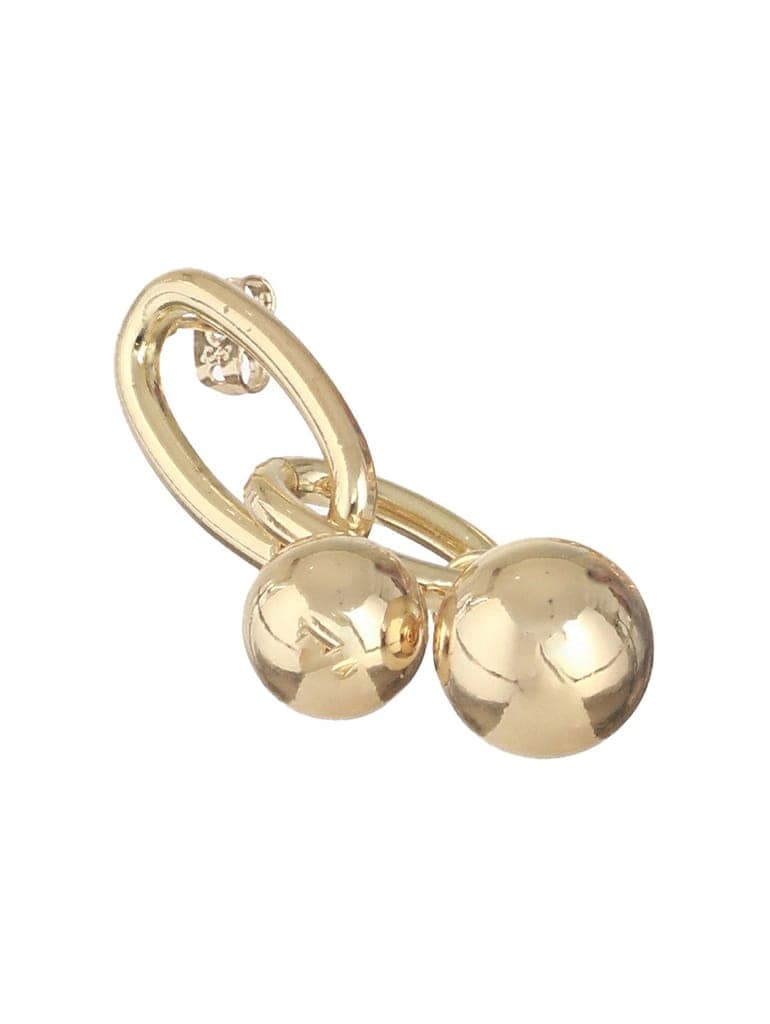 Anti-Tarnish 18k Gold Plated Dangling Orb Earrings view 7