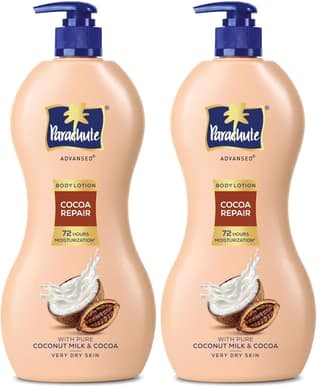 Parachute Advansed Cocoa Repair Body Lotion, Intense Moisture, 400ml (Pack of 2) Parachute Advansed Cocoa Repair Body Lotion, Intense Moisture, 400ml (Pack of 2) - Brown / 400 ml (Pack of 2)