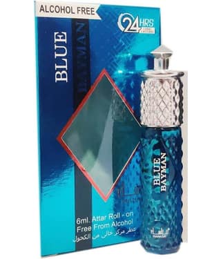 MANASIK BLUE BAYMAN Concentrated Attar Roll On 6ml .