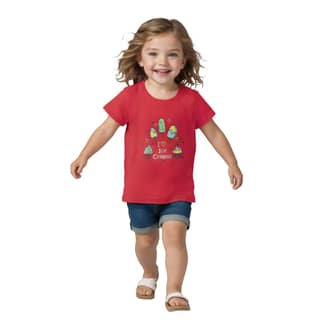 Girls T shirt Cotton Bright Rose Pink Love Ice Creams