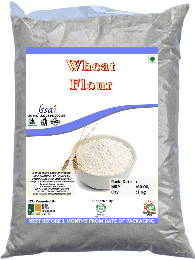 100% Pure Wheat Flour, 5 Kg (Pack of 5)