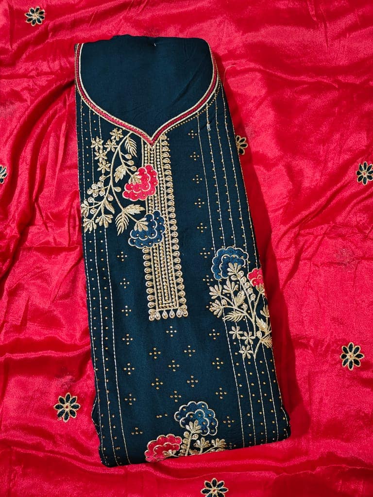 Georgette Dress Material (Unstitched Salwar Suit) view 2