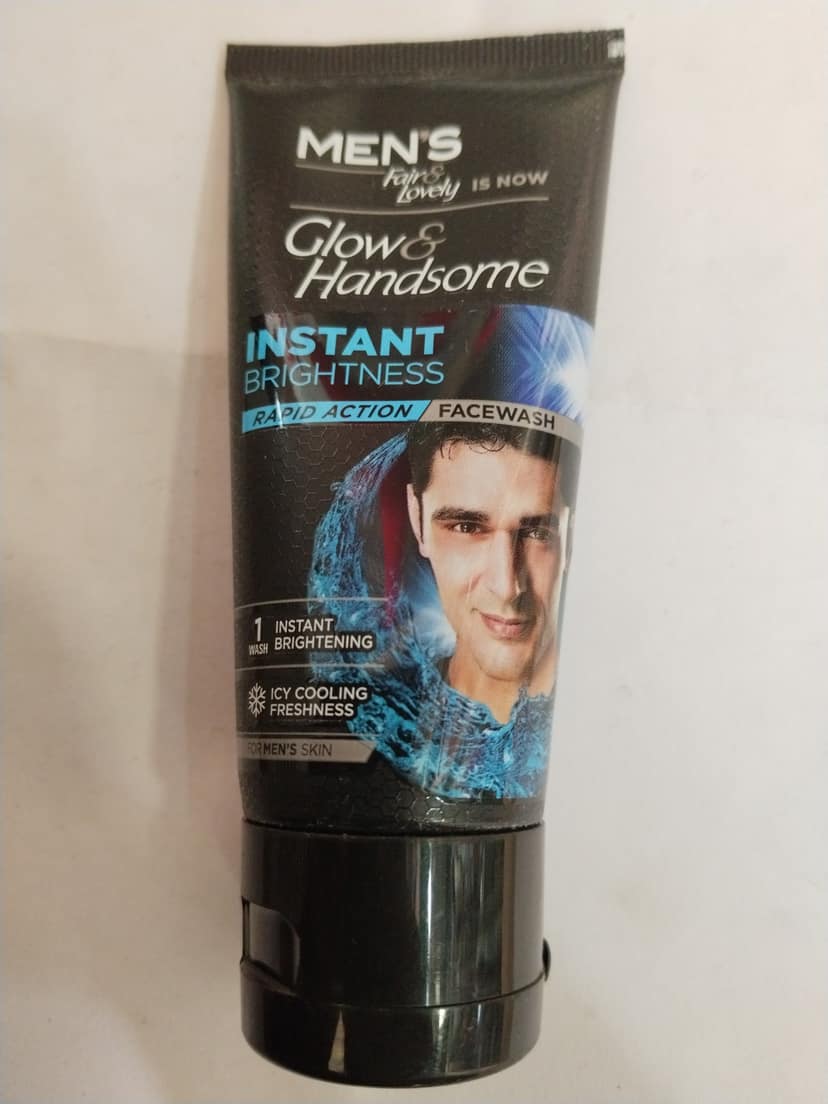 Glow& Handsome Instant Brightness Rapid action facewash for Men's skin