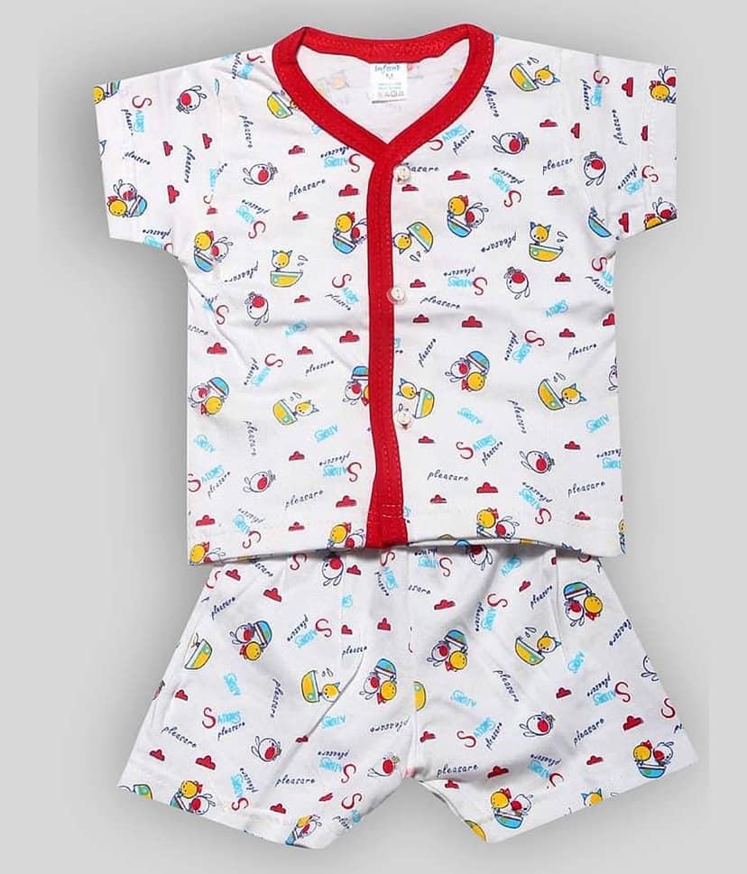 INFANT Unisex for Baby 100% Cotton T Shirts & Shorts ( Multi ) view 2