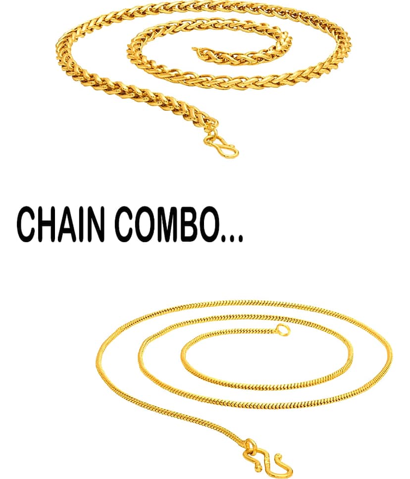 JIPPA Gold Plated Chain ( Set of 2 ) view 2