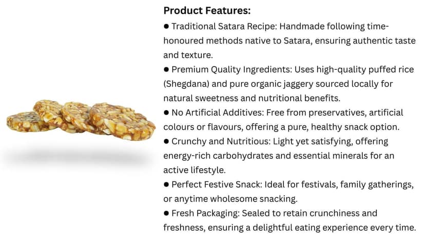 Groundnut Chikki view 3