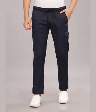 Paul Street Slim Flat Men's Cargos - Grey ( Pack of 1 )