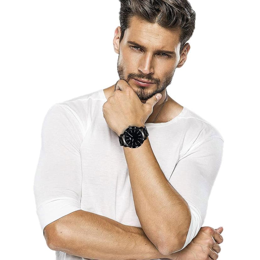 Black Dark Edition Analog Watch for Men LR112 view 5