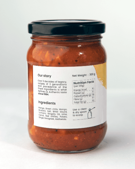 Bhogarajus Mixed Vegetable Pickle - 300 grams (Food Grade Pouch) view 2