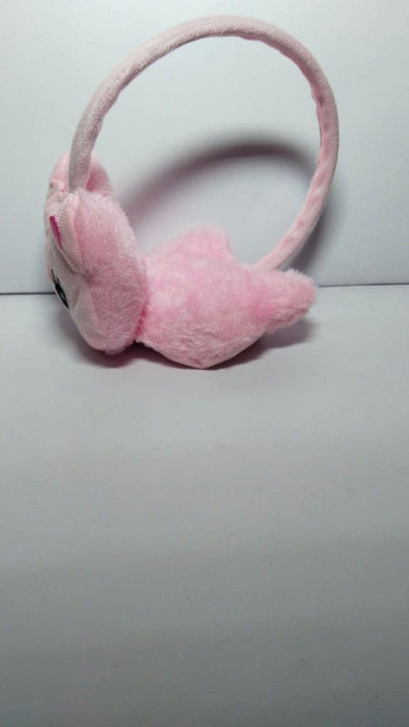 Plush cat earmuffs view 3