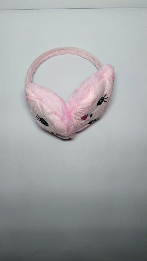 Plush cat earmuffs view 5
