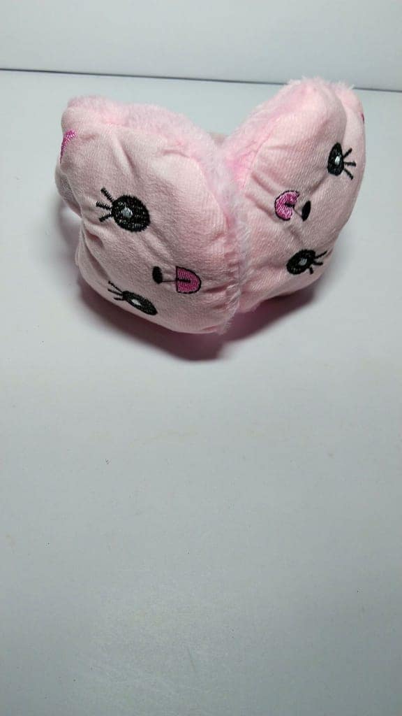 Plush cat earmuffs view 6