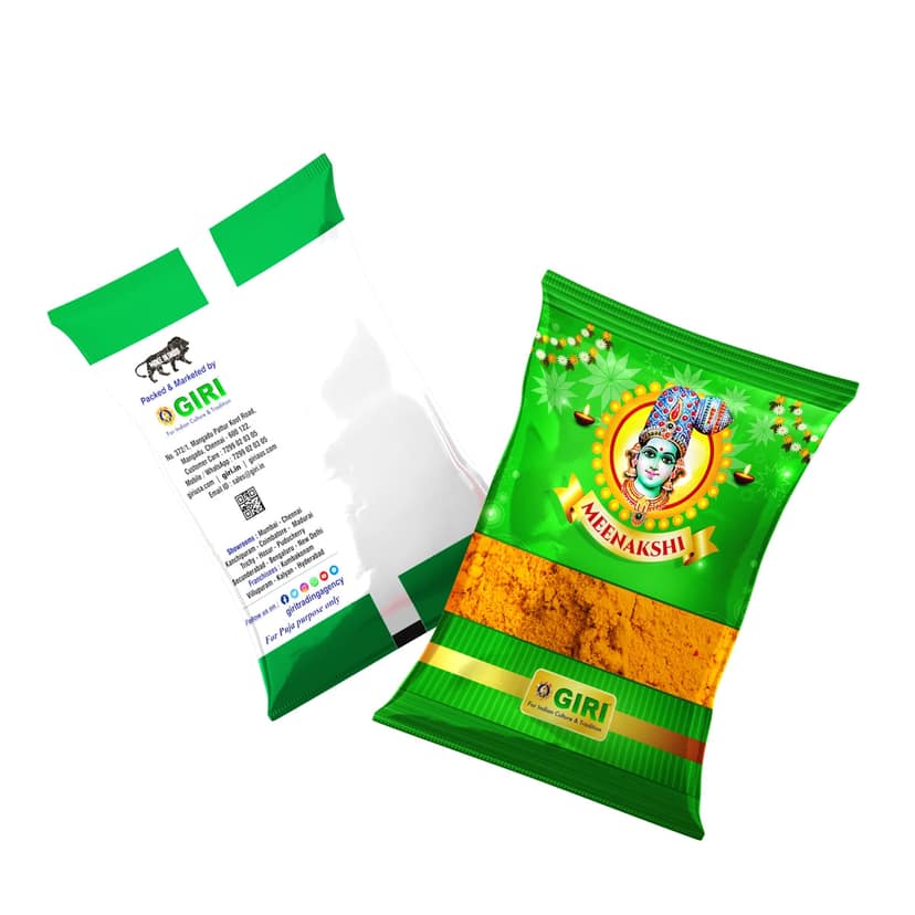 Giri Kasturi Turmeric Powder | Haldi Powder | Yellow Colour | Manjal Thool for Pooja 100 grams view 2