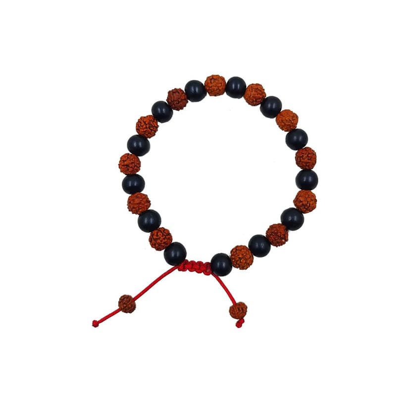 Karungali + 5 Face Rudraksham Bracelet view 2