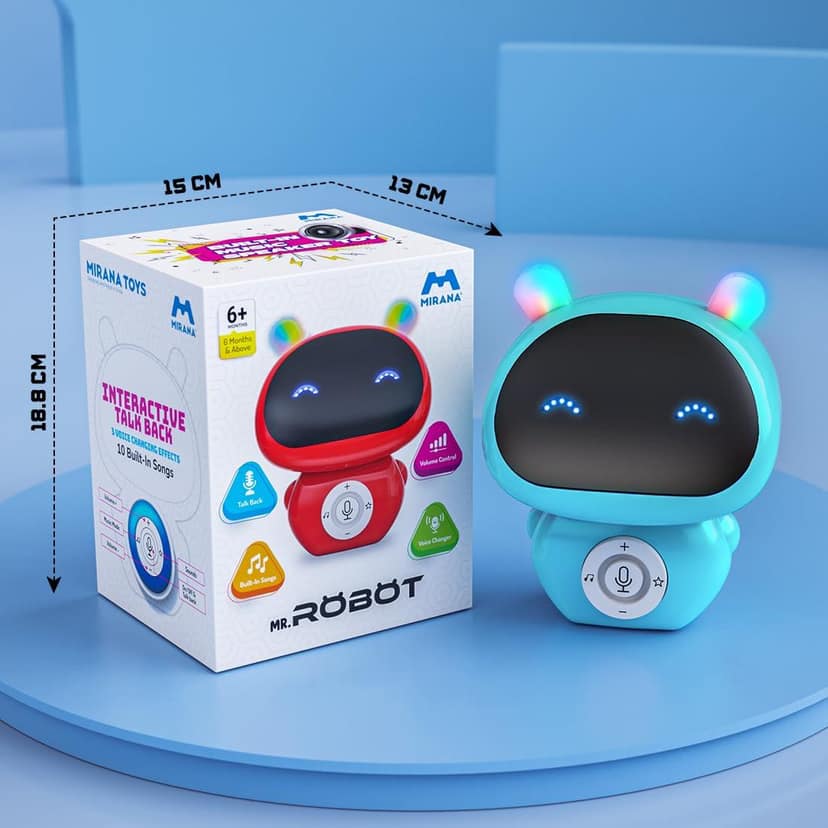 Mirana Mr. Robot, Smart Interactive Talkback Toy for Kids, Multi-Color view 2