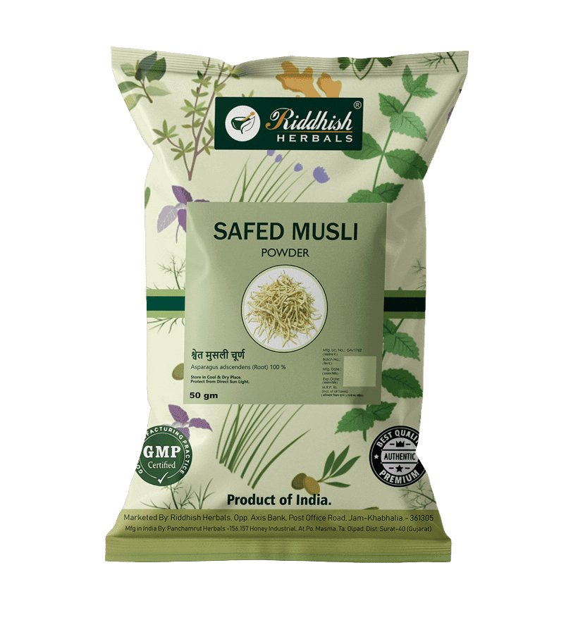 Riddhish Herbals Safed Musli Powder - (50 gm Each) - combo pack (2)