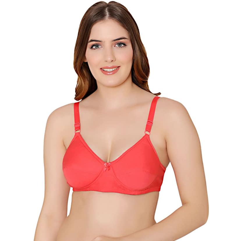 Bodycare cotton wirefree adjustable straps soft cup padded Bra-5543COCO view 2