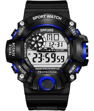 Viser Blue Digital Watch for Boys Black Sports Watch Boys Stylish Water Resistance Digital Watch - For Boys
